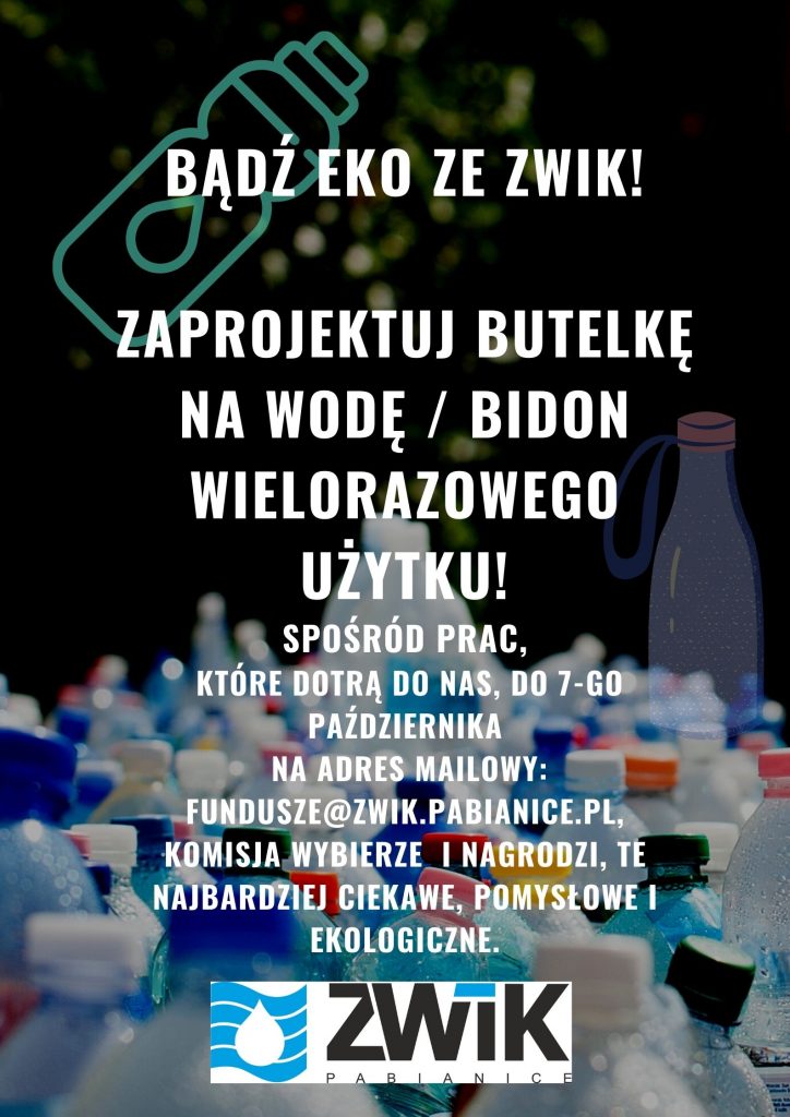 Konkurs – bądź EKO ze ZWiK. Zaprojektuj butelkę.